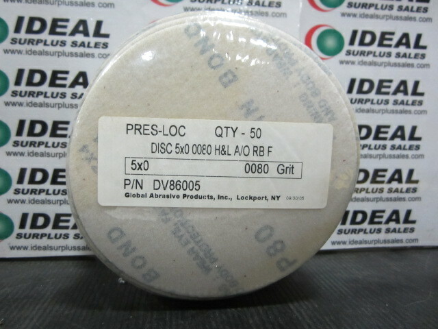 GLOBAL ABRASIVE DV86005 NEW IN BOX