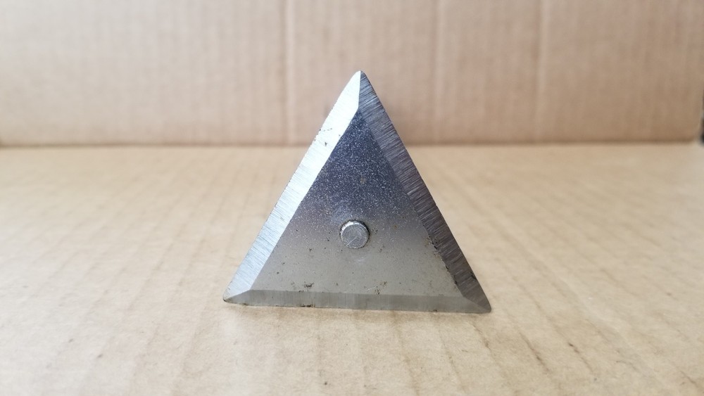 Vintage Red Devil Triangle Blade Wood Handle Paint Scraper Tool VGC