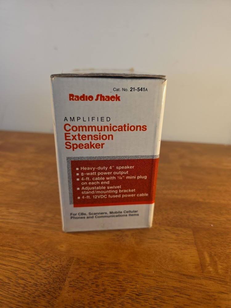 Radio Shack Communications Extension Speaker