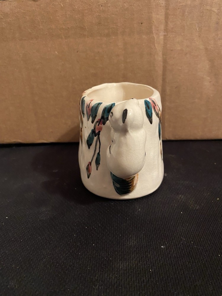 Vintage Koala Handle Tree Trunk Creamer