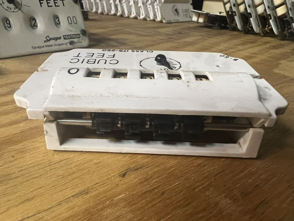 vintage gas meter index