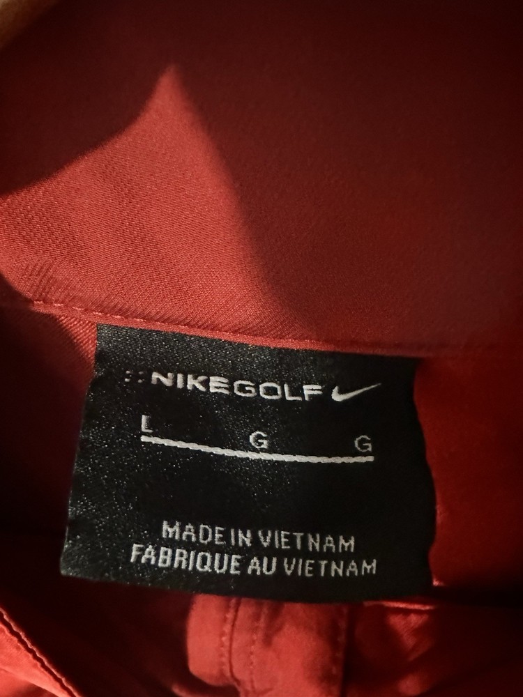 Nike Men’s Red Golf Lightweight Jacket Large