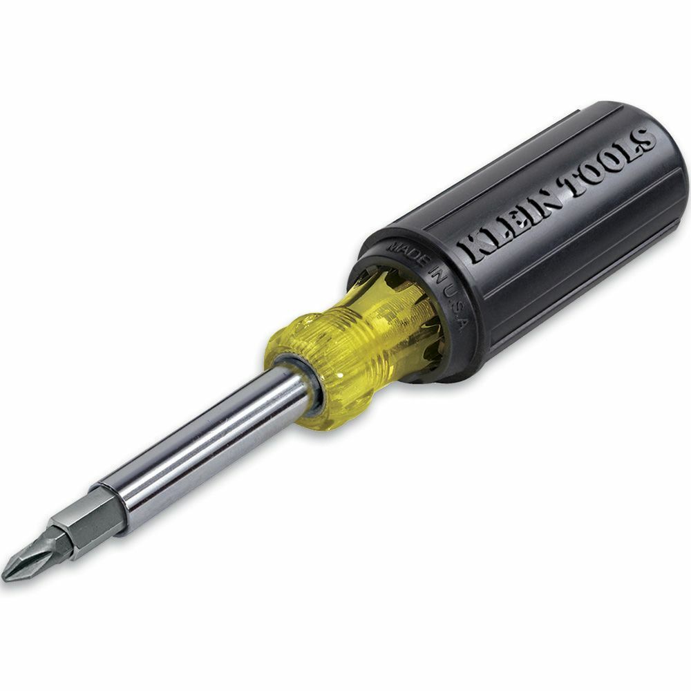 Klein Tools 32500 Multi-Bit Screwdriver / Nut Driver, 11-in-1