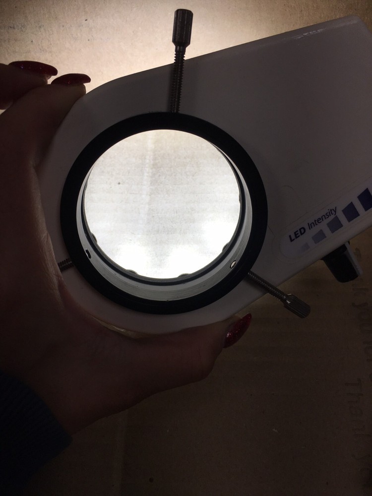 Micro-Lite LV2000 LED Microscope Ring Illuminator, ID: 2.35" (TESTED)