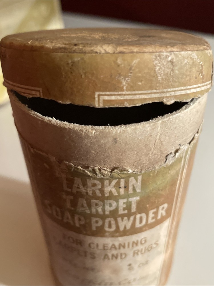 Larkin Carpet Soap Powder Cardboard Ad Container