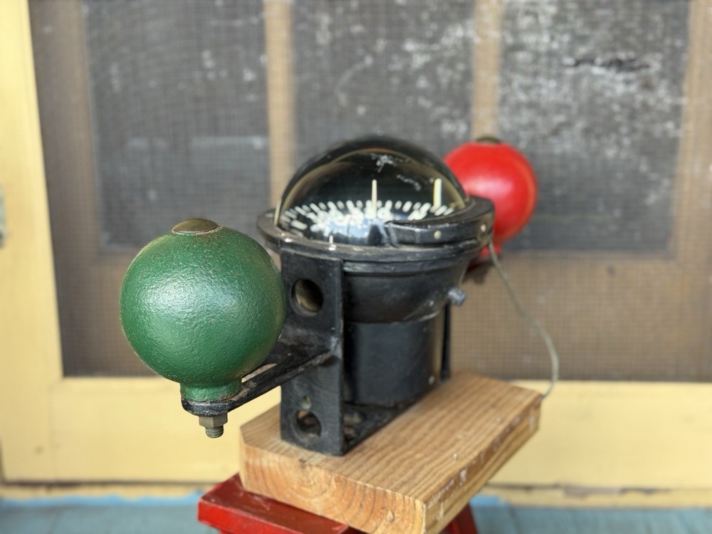Vintage DANFORTH CONSTELLATION Ships Binnacle Compass