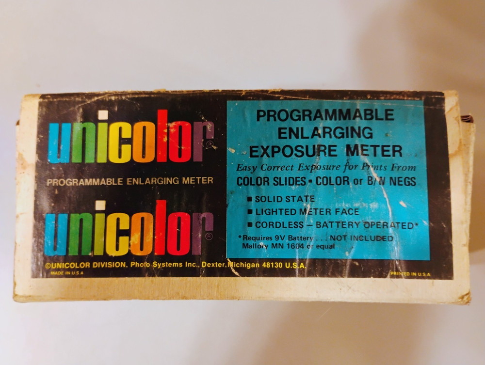 UNICOLOR PROGRAMMABLE ENLARGING EXPOSURE METER - Slides / Negatives
