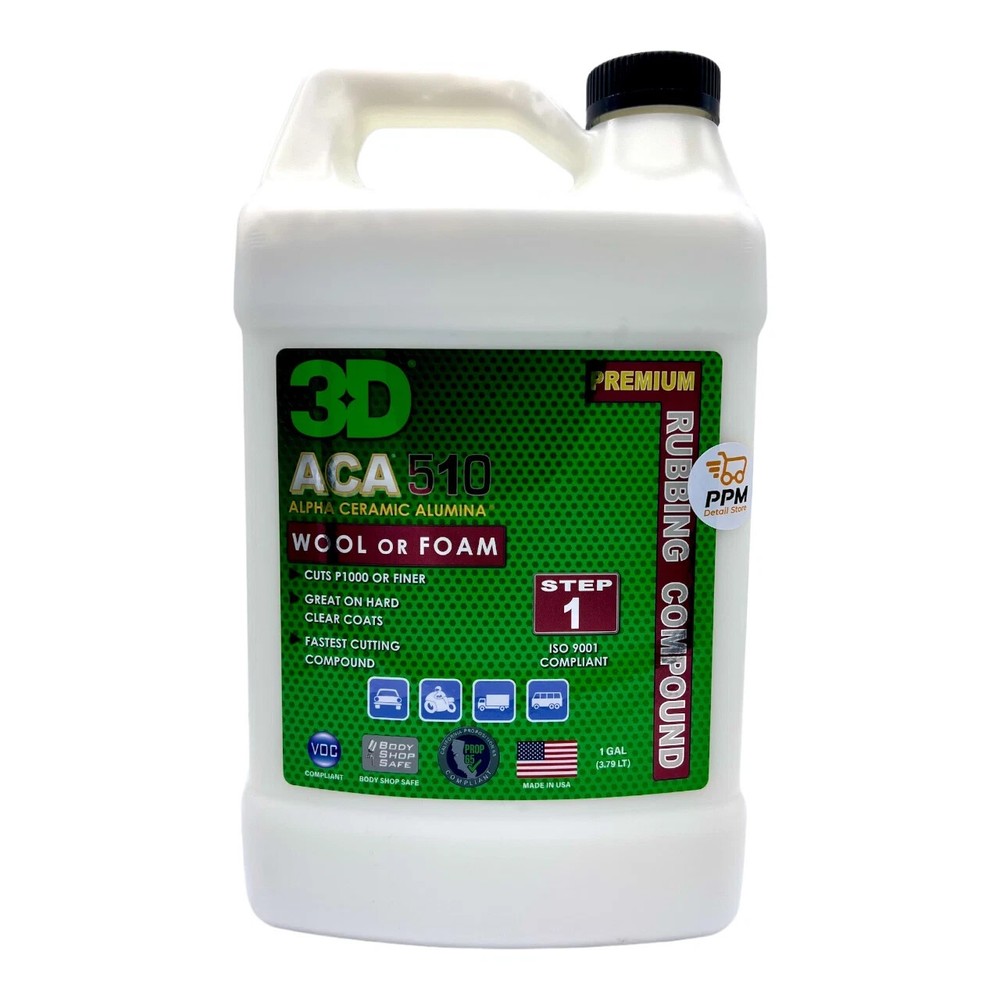 3D ACA 510 Pro Grade Rubbing Compound One Gallon 510G01