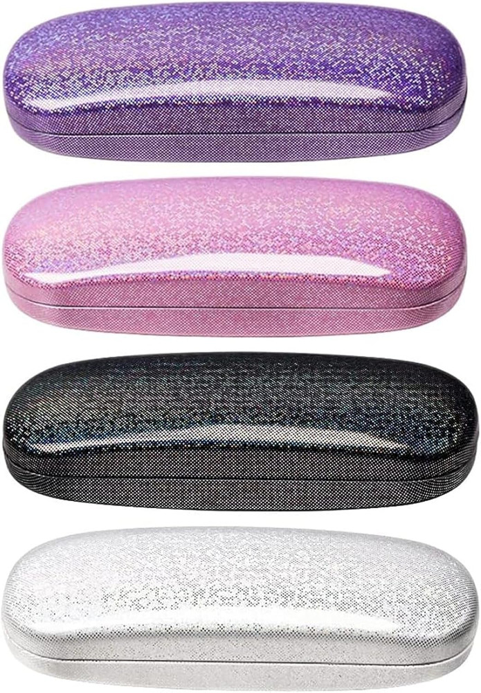 Eyeglasses Case,(4 Piece) Unisex Hard Shell Eyeglasses Cases Protective Solid
