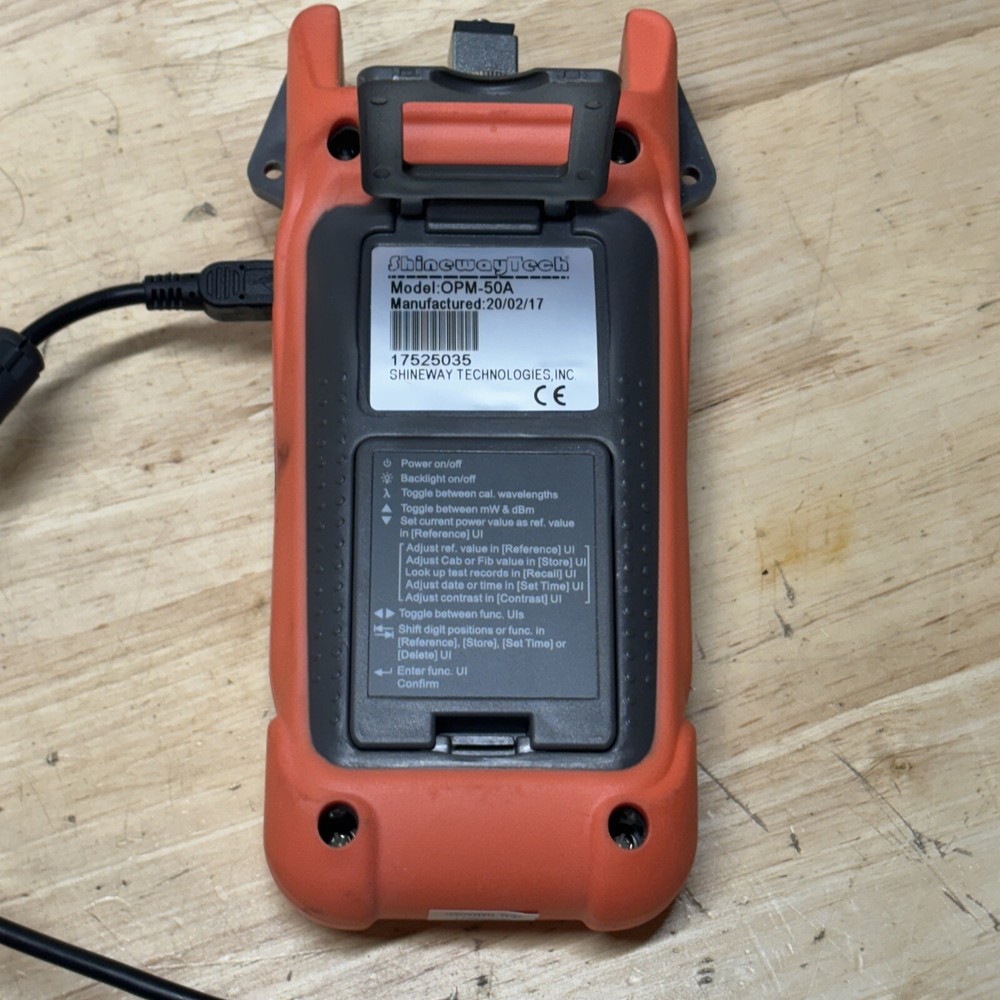 ShinewayTech OPM-50a Intelligent Optical Power Meter Read