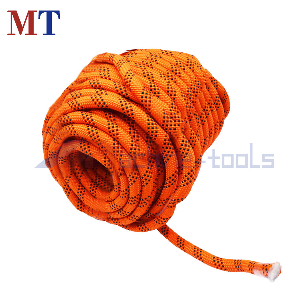 1/2" × 100' Bull Rope Breaking Strength 6180Lbs Double Braid Polyester Rope