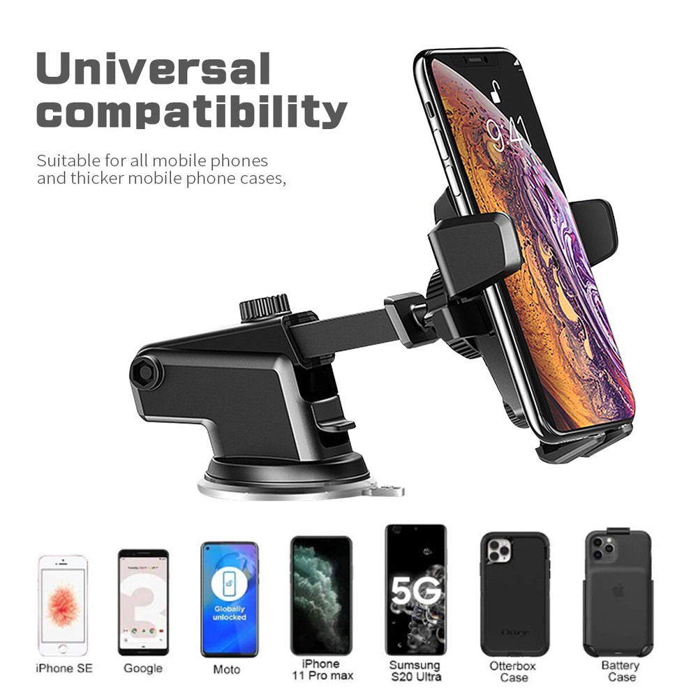Universal Car Phone Holder Dashboard Windshield Car Mount For Mobile GPS