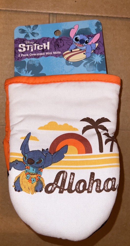 DISNEY LILO AND STITCH ALOHA 2 PACK MINI MITTS NEW