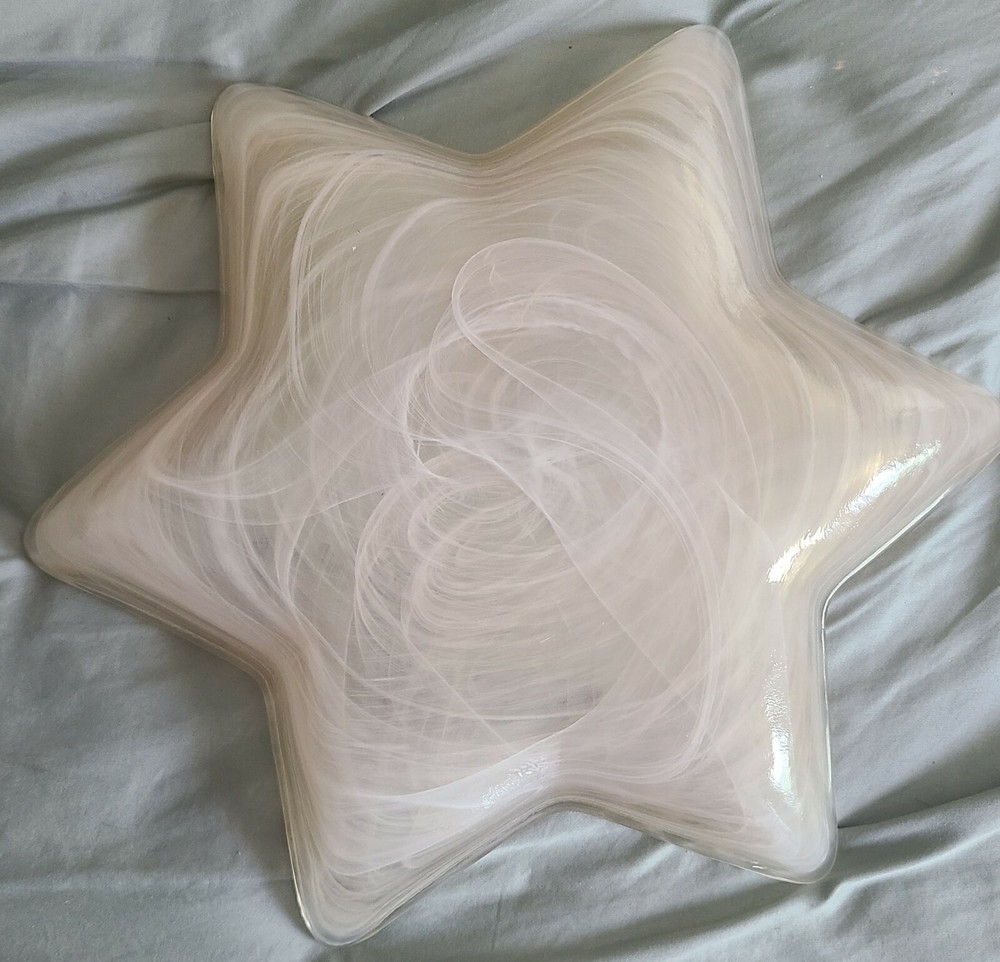 Glass Star Dish 12in