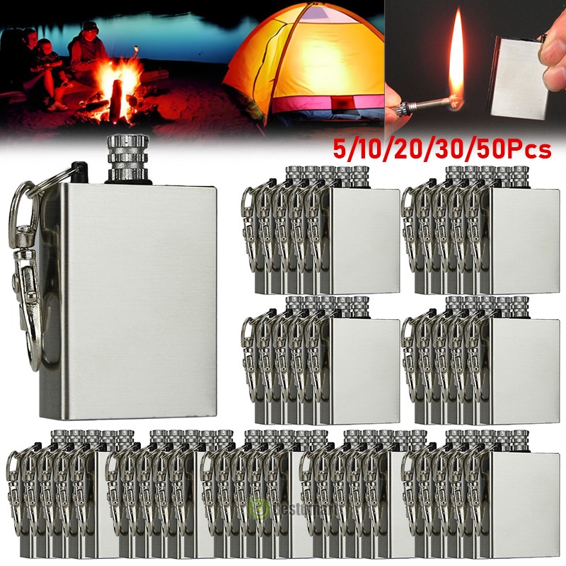 Waterproof Match Permanent Lighter Striker Fire Starter Emergency Survival Lot