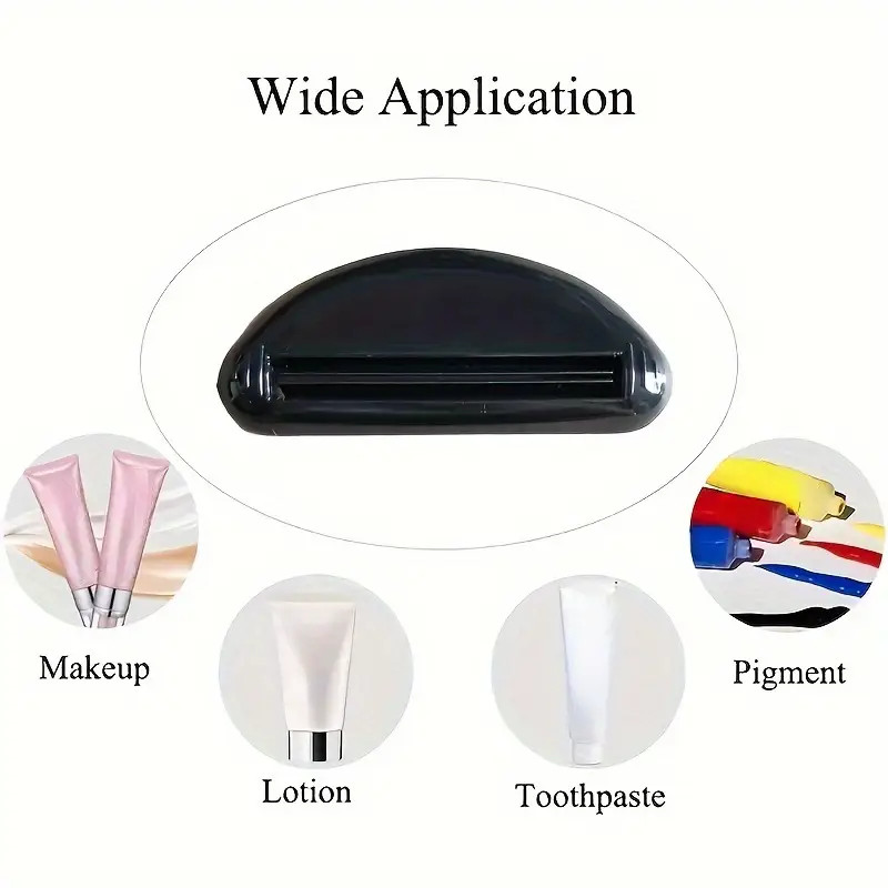 Plastic Tube Squeezer Toothpaste Dispenser Holder Rolling Bathroom Extract
