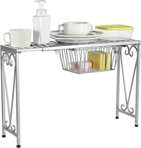 Bathroom Storage Shelf Riser, Metal Over The Sink Shelf Storage Organizer Rack