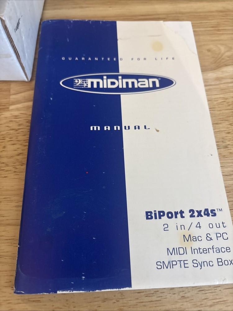 MiDiman BiPort 2x4s Mac/PC MIDI Interface