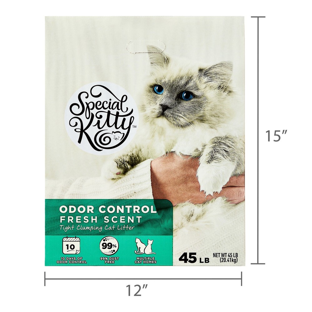Clumping Clay Cat Litter, Fresh Scent, 45 Lbs Box
