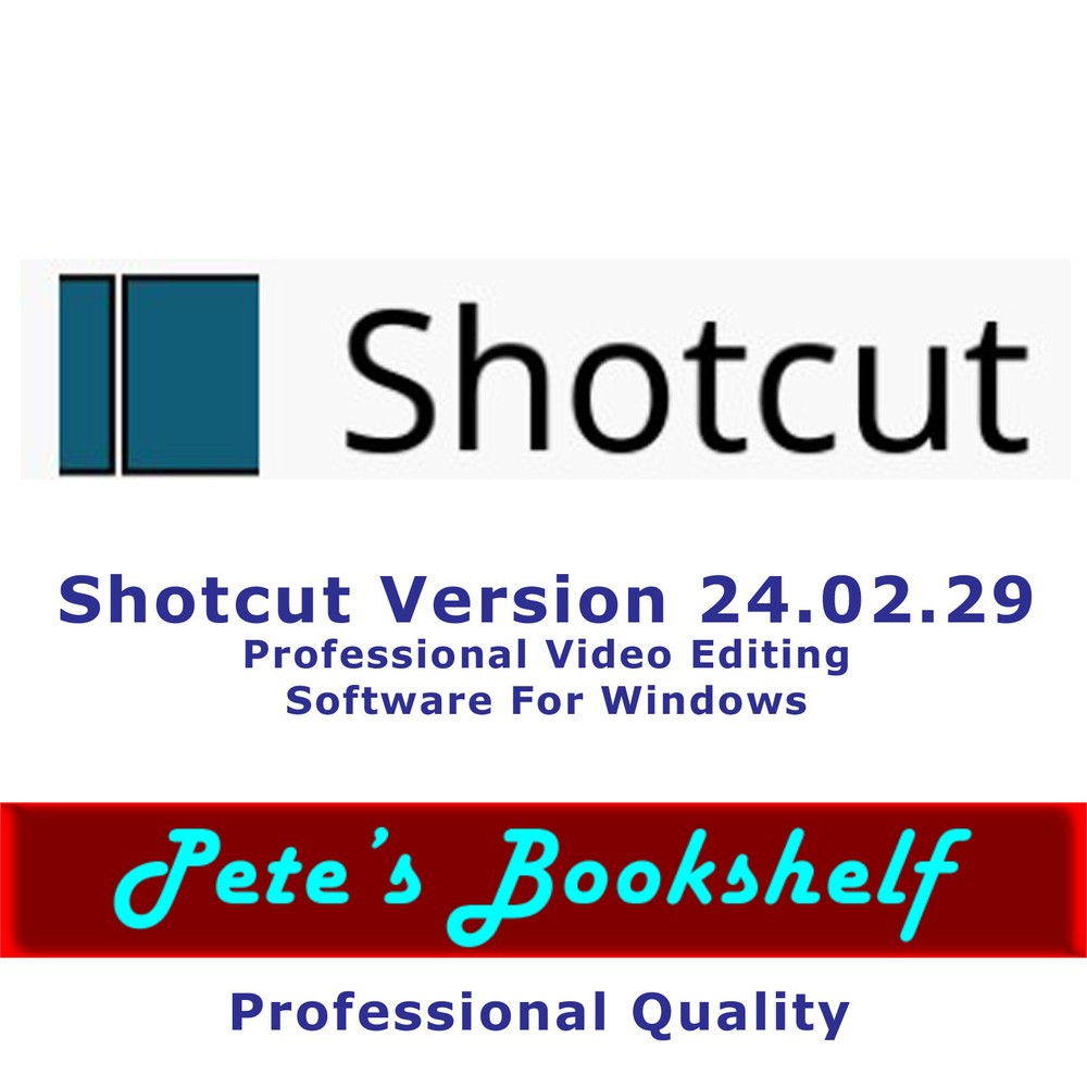 Shotcut Professional Video Editing Software for Windows on USB