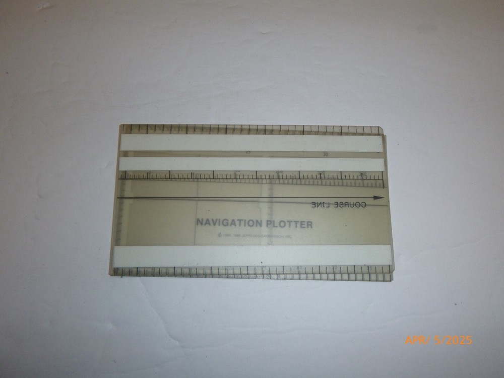Jeppesen Laboratories "Folding" Aviation Navigation Plotter