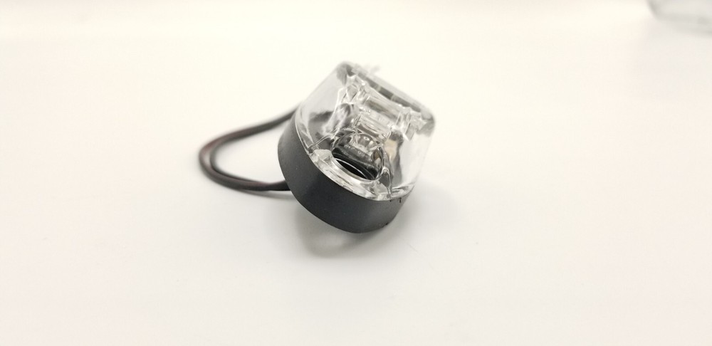 Red Clear LED Oval Dragon's Eye 2 Diode Red Marker Clearance Trailer Light