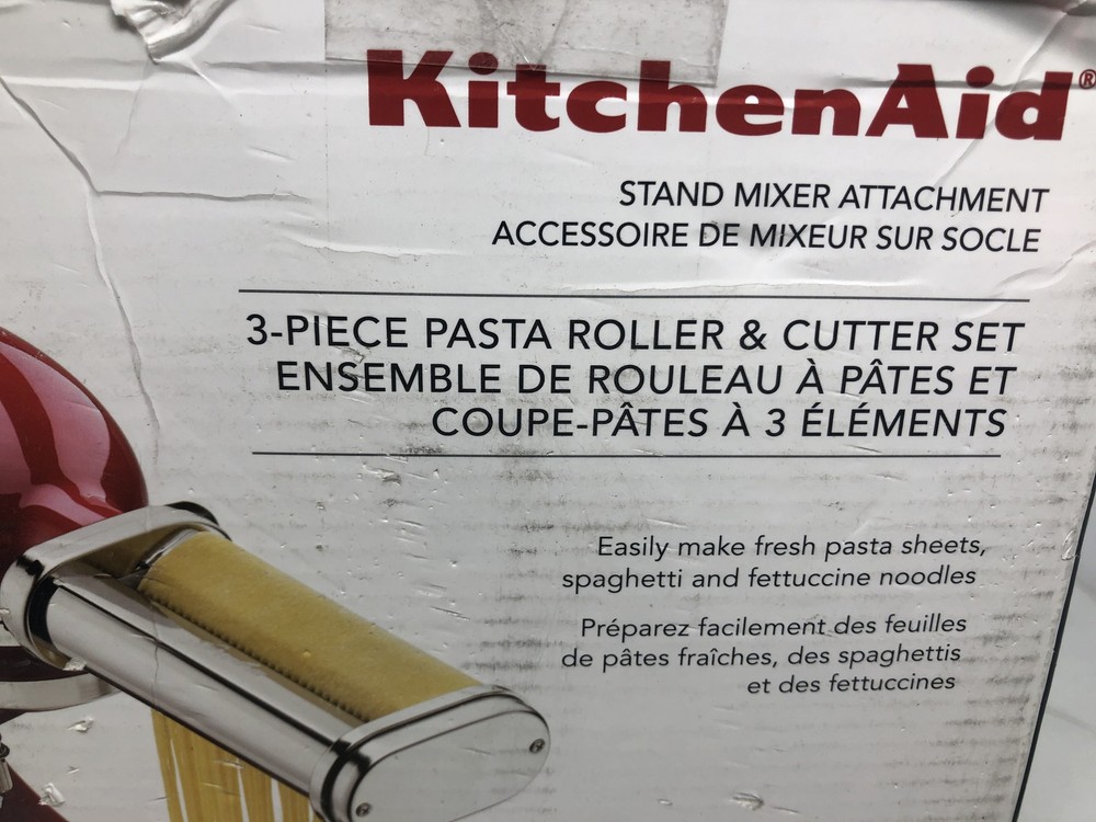 KitchenAid Stand Mixer Attachment, KSMPRA 3-Piece Pasta Roller & Cutter Set