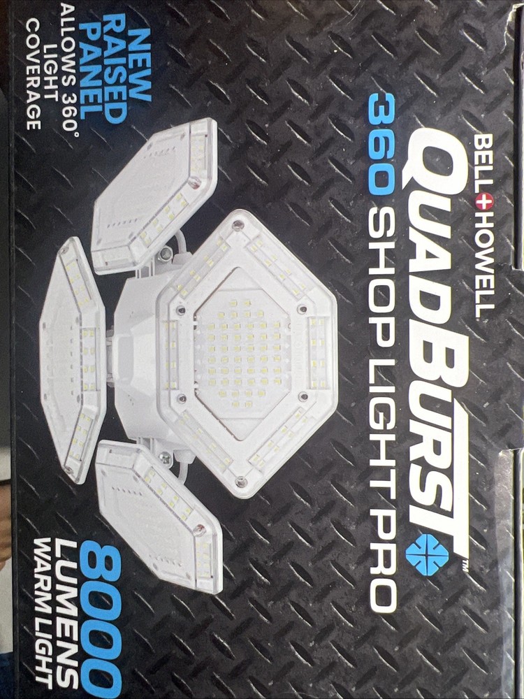 Bell + Howell Quadburst 8000 Lumens Multi-Directional LED Celing Light