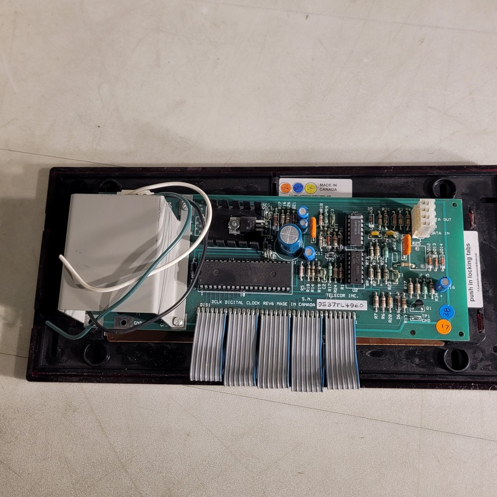 Telecor DCLK Digital Clock Rev 6 Circuit Board Screen