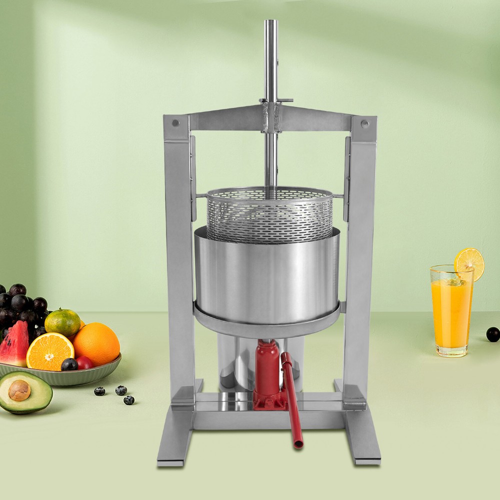 Fruit Press Crusher Grinder Apple Juice Wine Cider & Hydraulic Jack Fruit Press