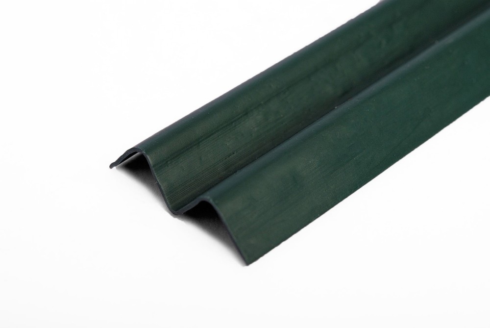 Green 4ft Ridged Slat Chain Link Fence