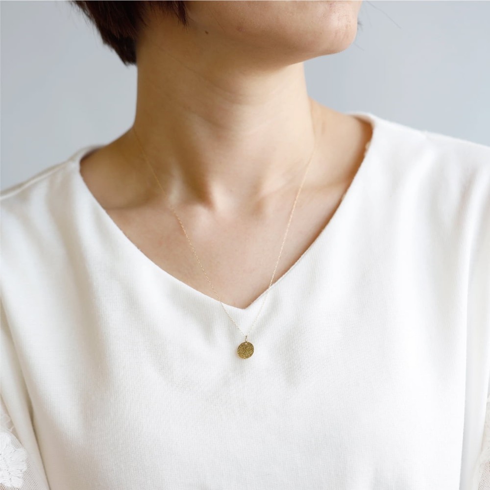 Initial Coin Necklace (50 cm) /a0219