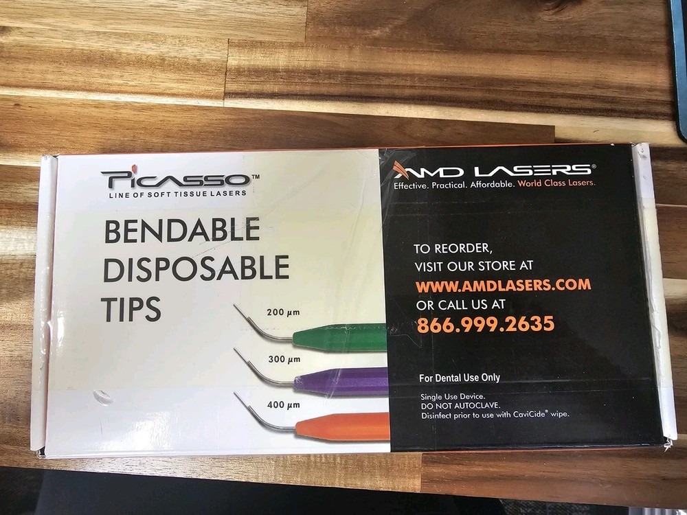 Picaso Bendable Disposable Tips. 7 Orange Tips