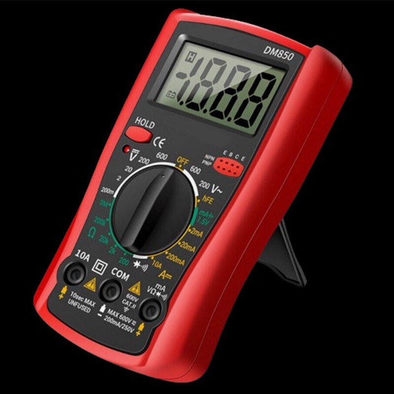 1Pcs For mini DM850 Digital AC/DC Multimeter Voltmeter Ammeter Ohm Meter Tester