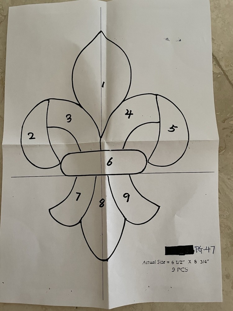 Stained Glass Bevel Cluster PG-47