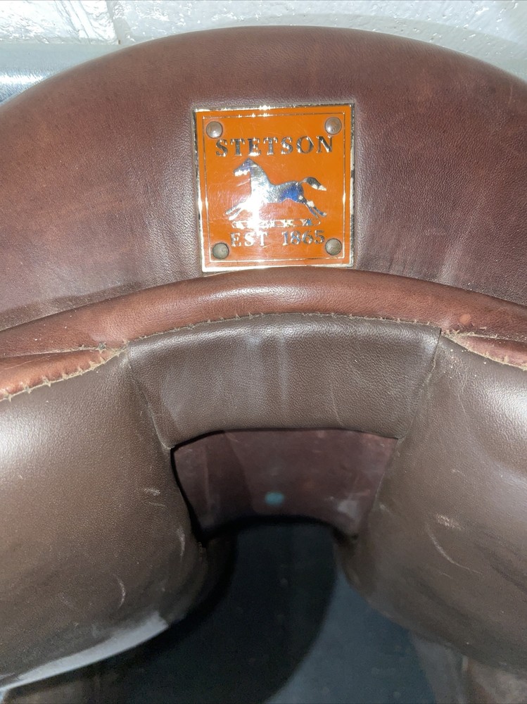 Stetson All Purpose Buffalo Hide Saddle - Medium Tree, 17.5” Seat