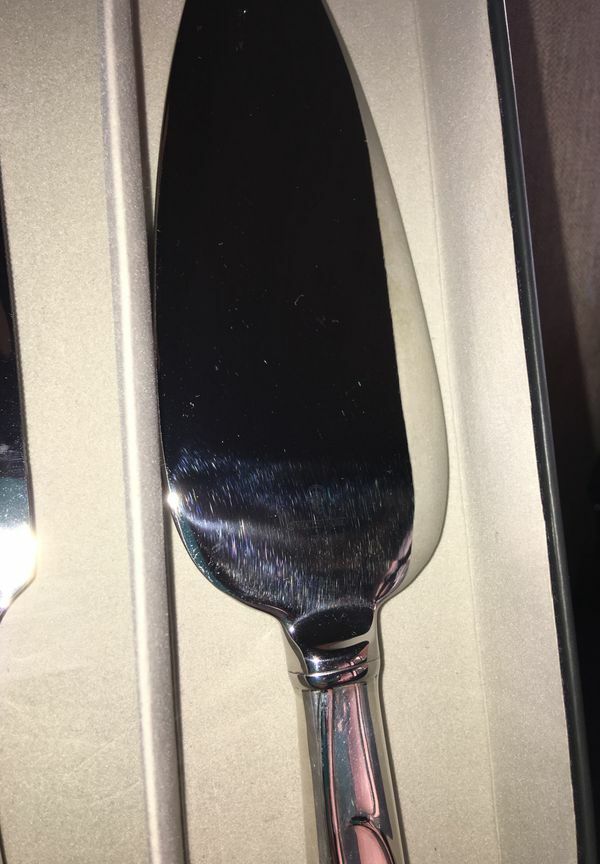 Waterford Silver Plated 2 Piece Cake Serving Set EUC