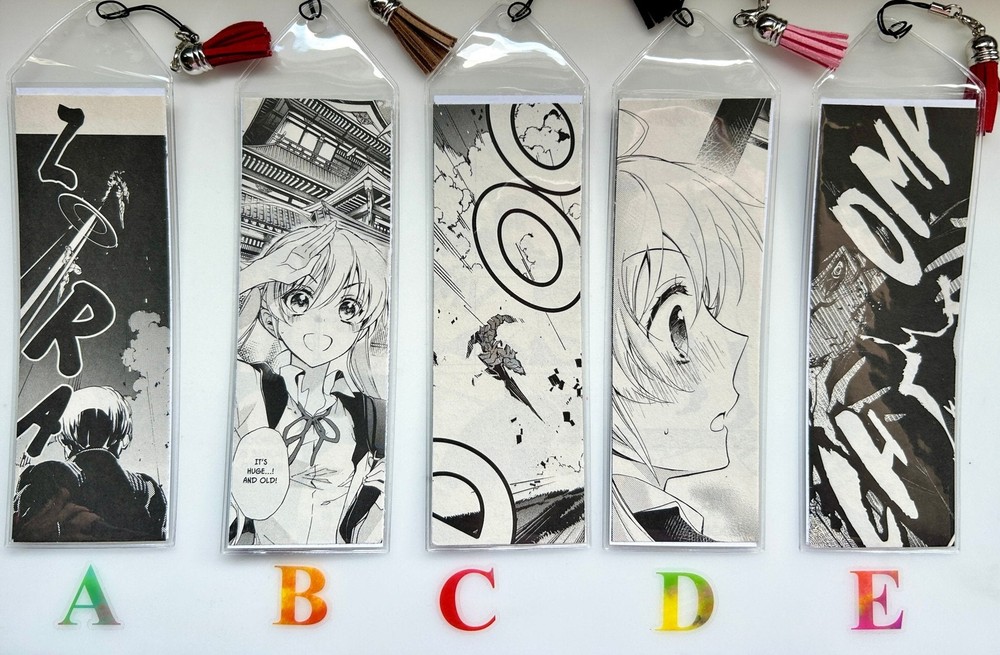 Recycled Manga Bookmarks