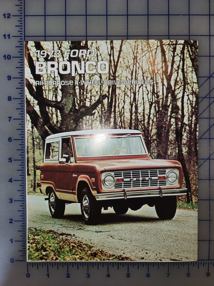1973 Ford Bronco Brochure Folder Original