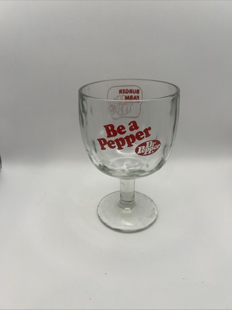 Vintage Dr. Pepper Float Glass 6 “ Tall