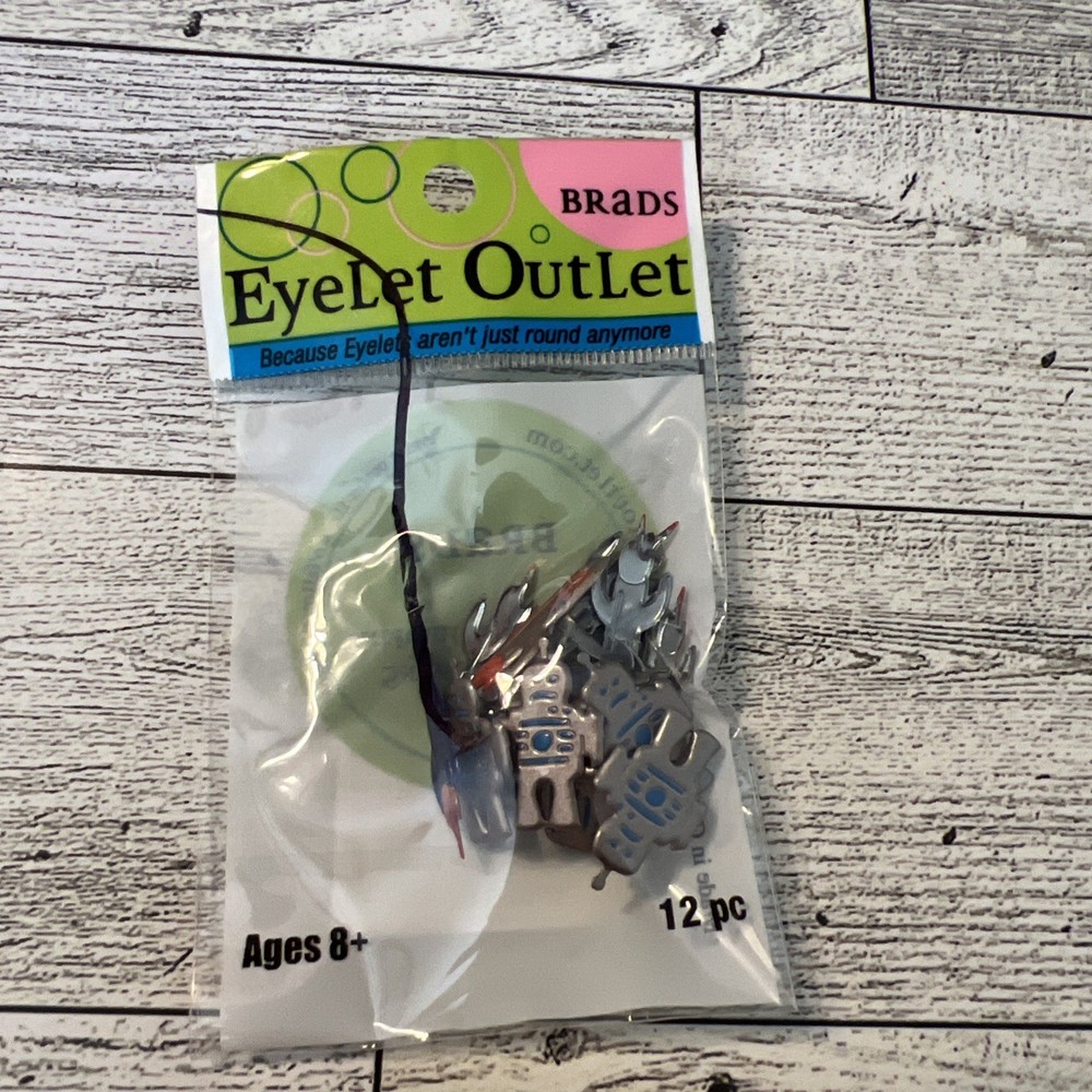 EyeLet OutLet Shape Brads 12/Pkg Space