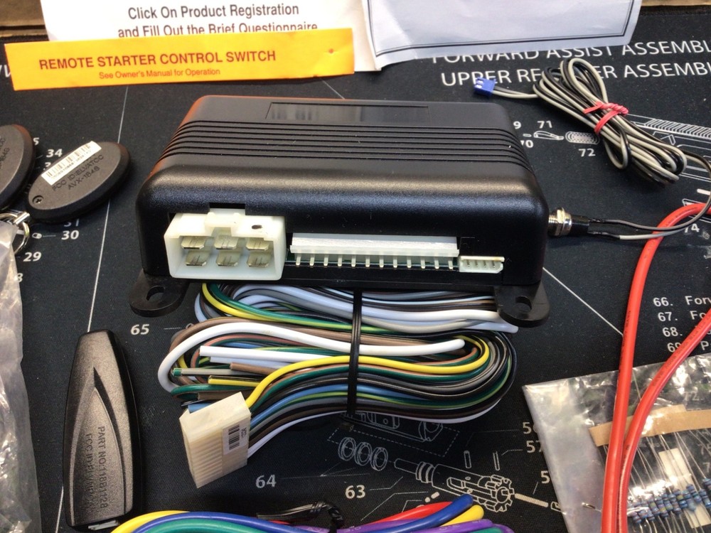 Audiovox AS9055T 1 Button Remote start open box