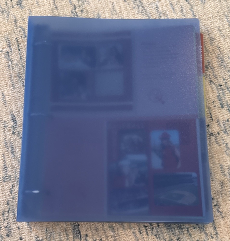 Creative Memories PAGE PATTERNS organizer binder with inserts dated 2004-2005 ++