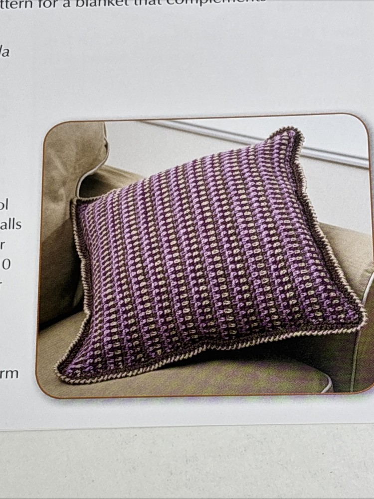 Stitches Pillow Crochet Pattern Cards Pages