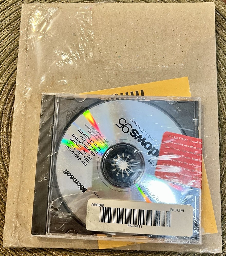 Windows 95 CD-ROM Setup Boot Disk - "Distribution with a new PC only"