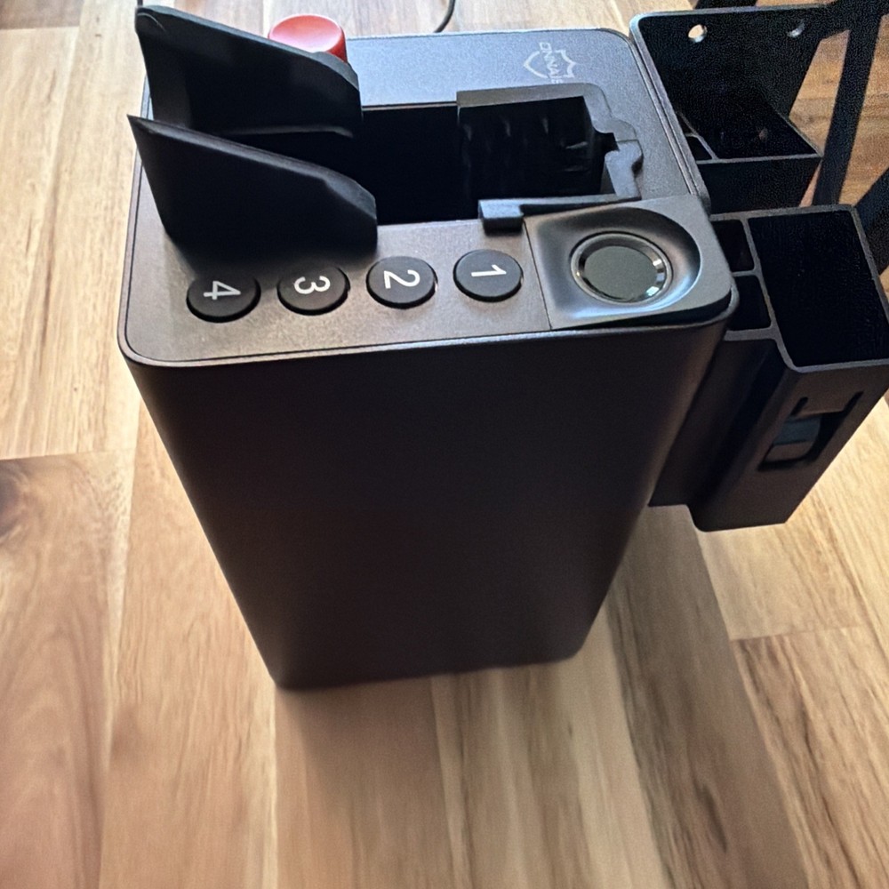 Firearm Fingerprint or Code Lock. Rechargeable Battery, USB-C Powered