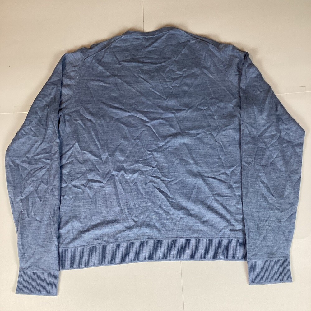Murano Mens Sweater Long Sleeve Sz L Large Comfort Pullover Solid V Neck