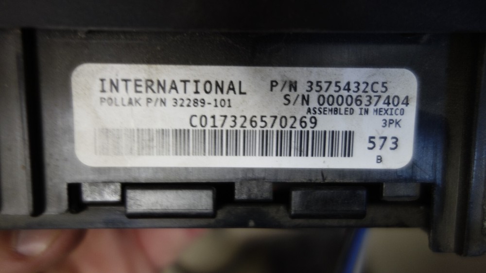 International Dash Console Switch PARKD REGEN 3575432C5