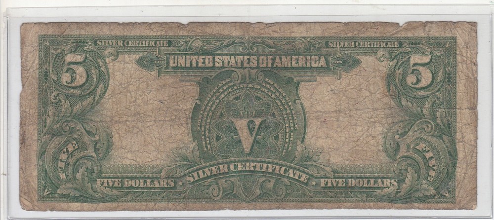 1899 $5 Indian Chief Silver Certificate Large Size Note
