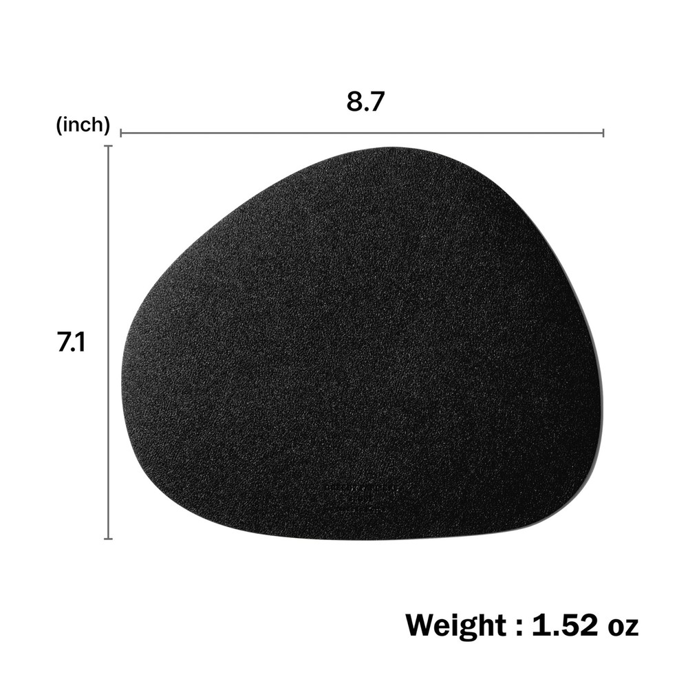 Mouse pad, Non-Slip Washable Waterproof Computer Mouse pad (Black) Black